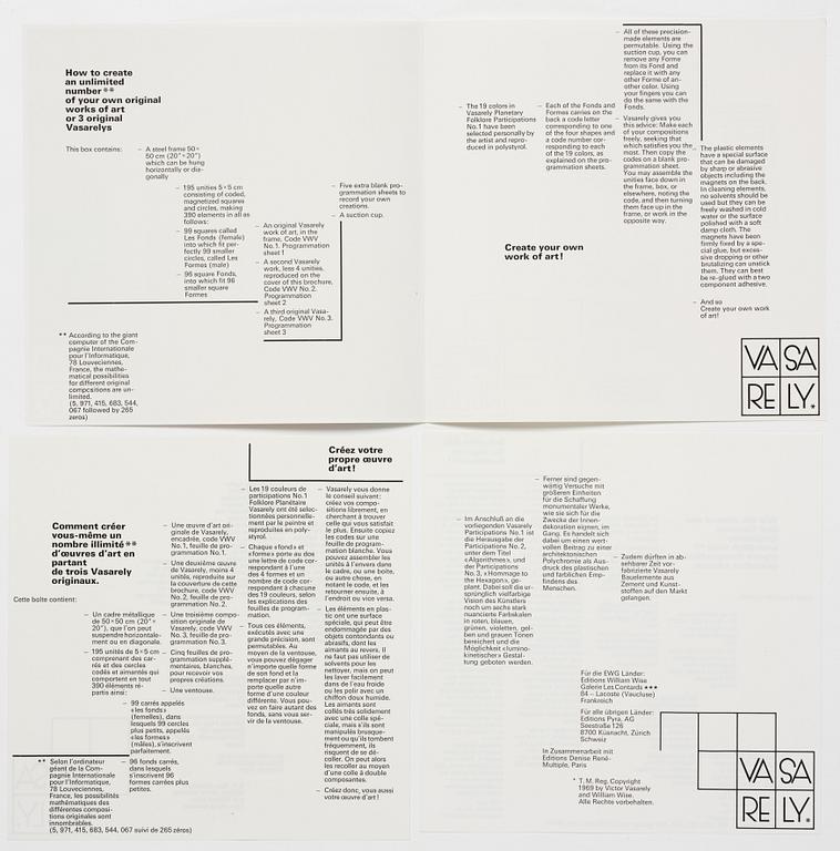 Victor Vasarely, Planetary Folklore Participations No. 1.
