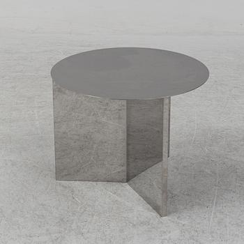 A HAY "Slit table" round mirror side table, Denmark.
