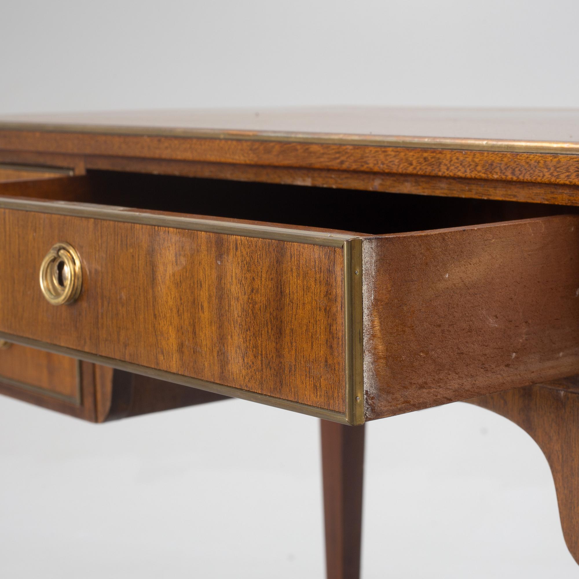 A Gustavian style desk, mid-20th century.