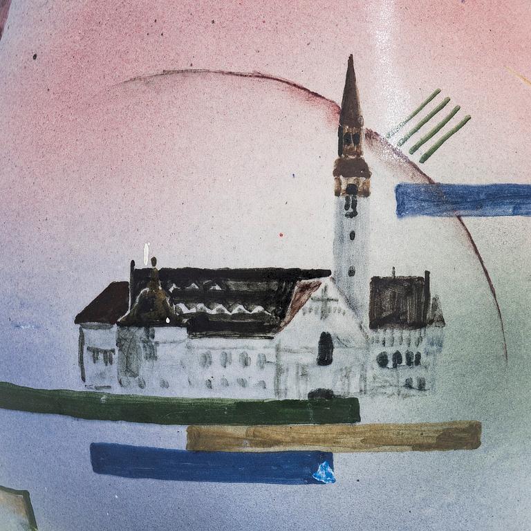 Maljakko, keramiikka, Grankullan Saviteollisuus Oy, 1930-luku.