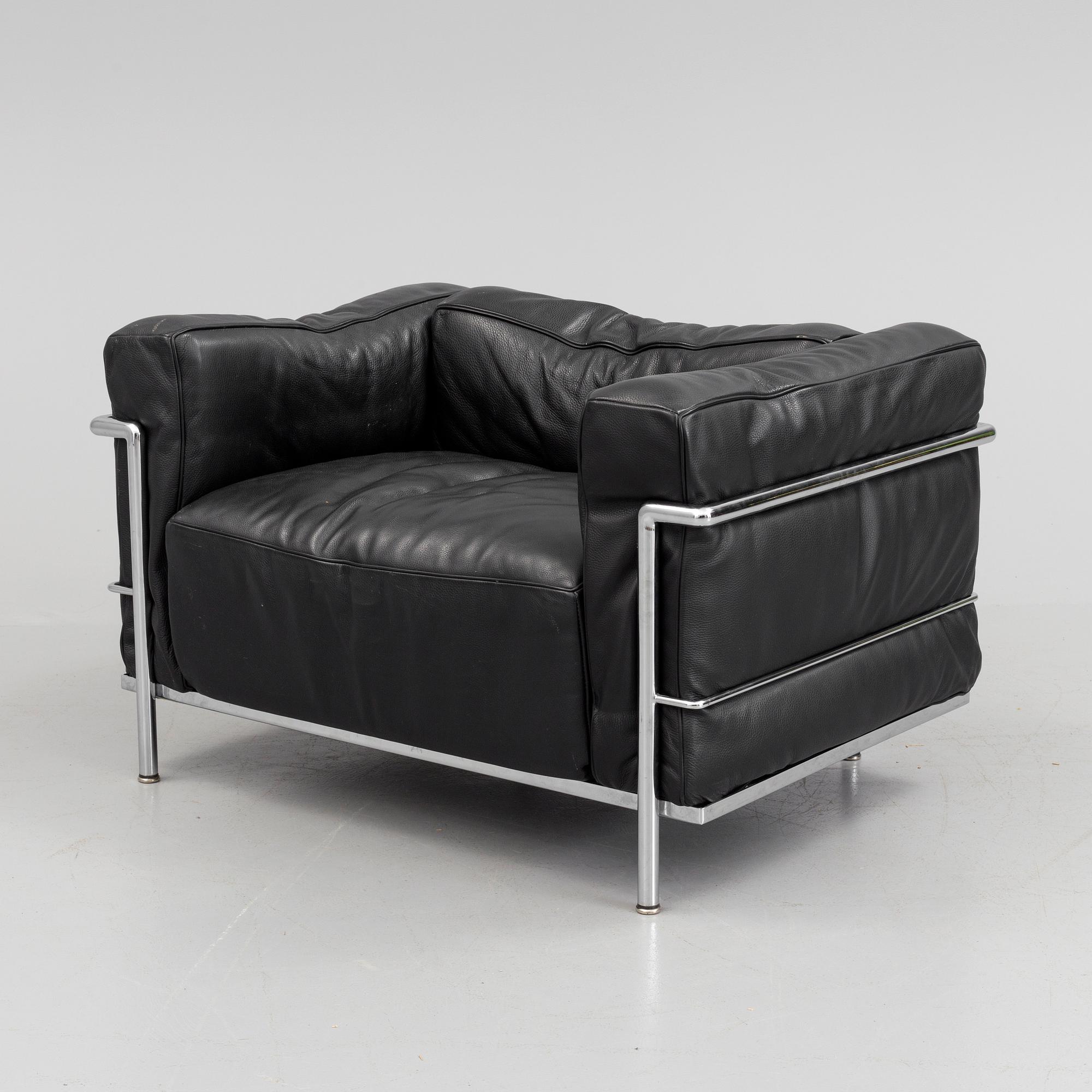 LE CORBUSIER, fåtölj, "LC3", Cassina.