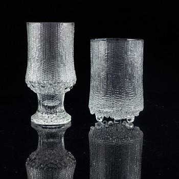 Tapio Wirkkala, glasservis 52 delar, "Ultima Thule", Iittala, Finland, 1900-talets andra hälft.