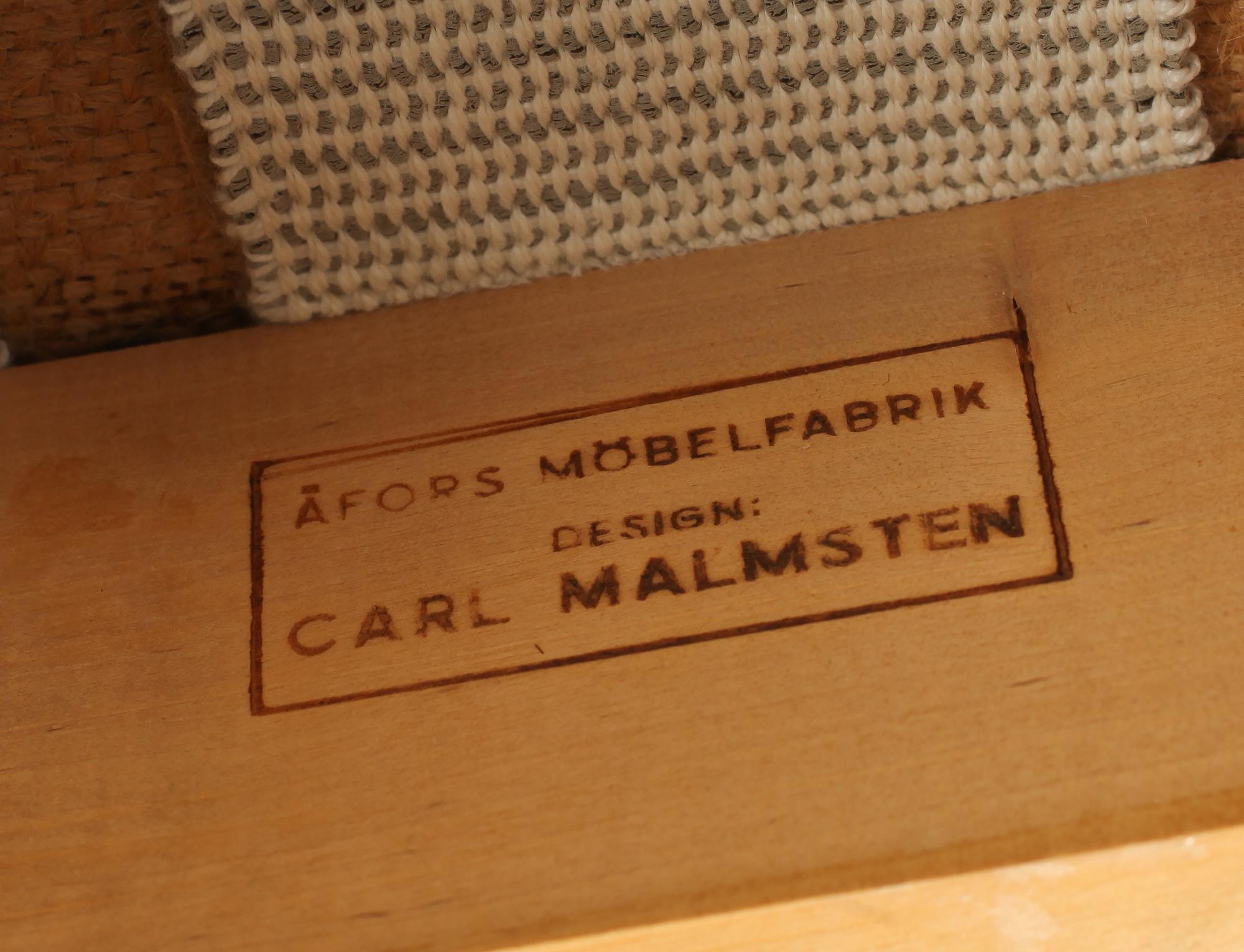 STOLAR, 4 st, "Gustavus", Carl Malmsten, Åfors Möbelfabrik, 1900-talets andra hälft.