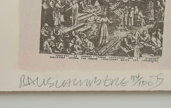 Robert Rauschenberg, PEOPLE HAVE ENOUGH TROUBLE WITHOUT BEING INTIMIDATED BY AN ARTICHOKE".