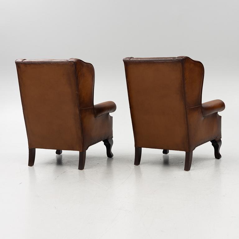 Armchairs, a pair, English style, Brittfurn, 21st century.