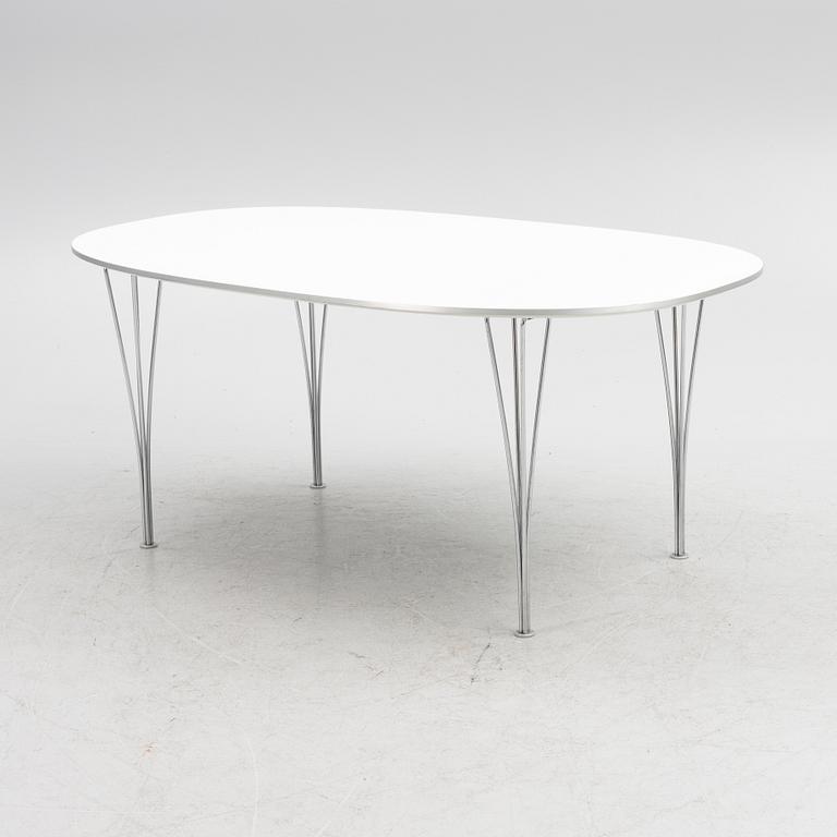 Bruno Mathsson & Piet Hein, a "Superellips" diing table, Fritz Hansen, Denmark, 2021.