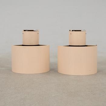 Wall/ceiling lamps, a pair by Bruno Herbst AB, second half of the 20th century.