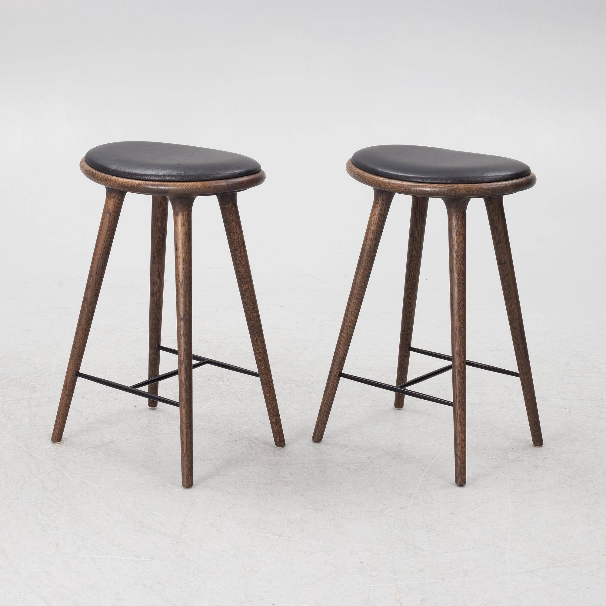 Space Copenhagen, barpallar, 4 st, "High Stool", Mater.