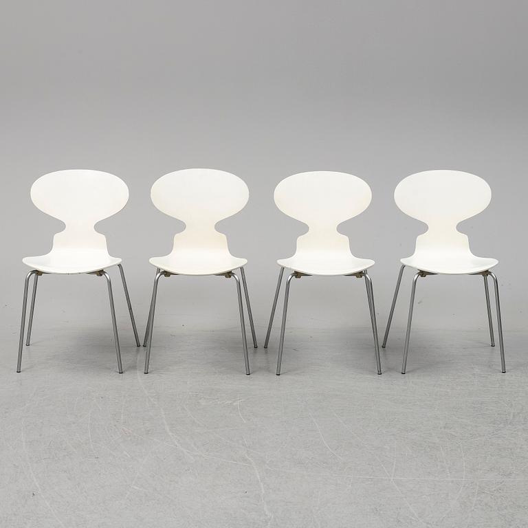 ARNE JACOBSEN, four 'Myran' chairs, Fritz Hansen, 1970.