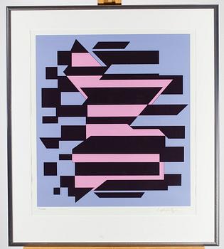 VICTOR VASARELY, serigrafi, signerad och numrerad XL/XVI.