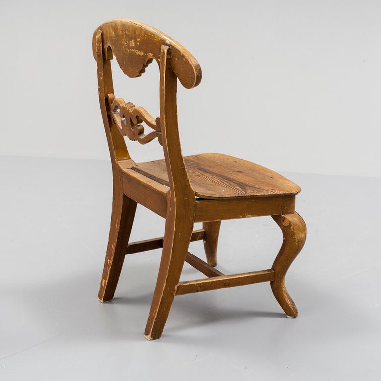 BARNSTOL, allmoge, 1800-talets mitt.