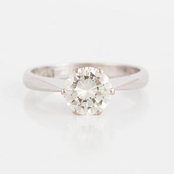 A diamond solitaire ring, 0.97 ct.