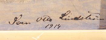 SVEN-OTTO LINDSTRÖM, akvarell, sign o dat 1914.