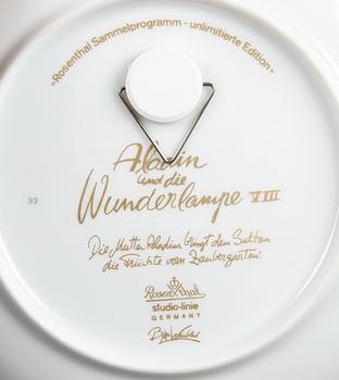 SAMLARTALLRIKAR, 12 st, porslin, Björn Wiinblad, Rosenthal studio-linie.