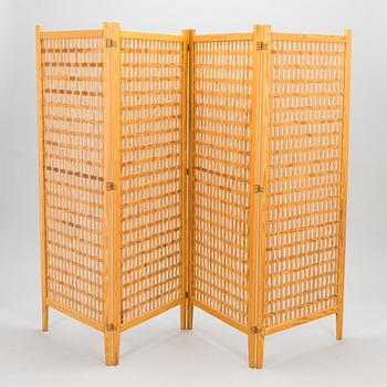 A mid-20th century 'Spåna' folding screen for Alberts Tibro.