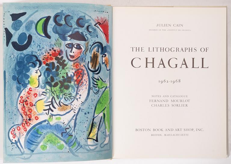 Marc Chagall, Books, 2 pcs, "Chagall - Lithographe III" and "Chagall - The Ceiling of the Opera".