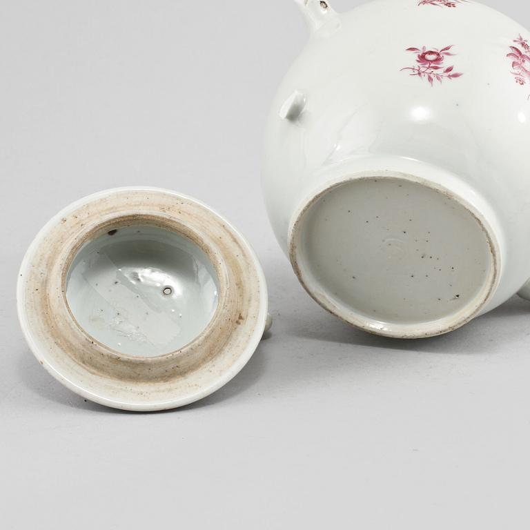 TEKANNA, porslin, Kina, 1700-tal.