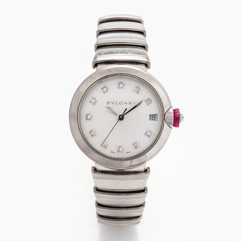 Bulgari, Lucea, armbandsur, 33 mm, stål, automatisk, 2017.