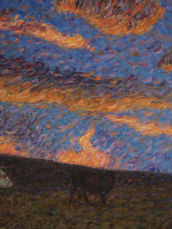 Nils Kreuger, "Röda Moln" ("Red clouds", motif from Båstad).
