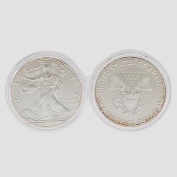 15 pcs 1oz coins 999 silver.