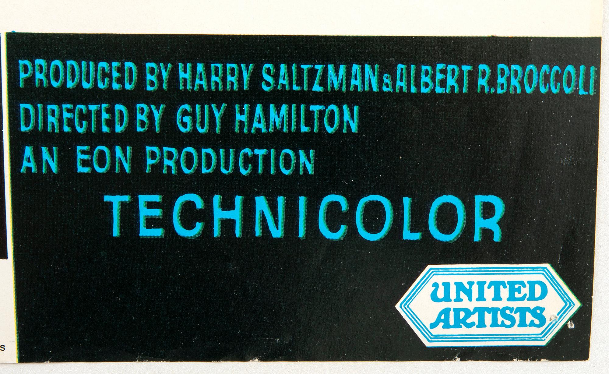 A Belgian movie poster James Bond  "Goldfinger" 1964/65.