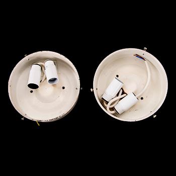 A PAIR OF WALL LAMPS / CEILING LAMPS, "AJ-Eklipta", Louis Poulsen/ license Orno1960s.