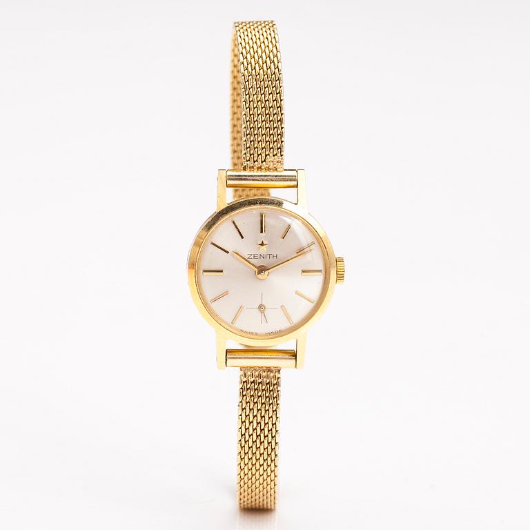 ZENITH, wrist watch, 14K and 18K gold, 21 mm.