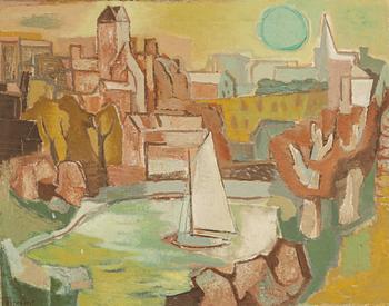 Wim Bosma, oil on canvas, signed and dated 1955.