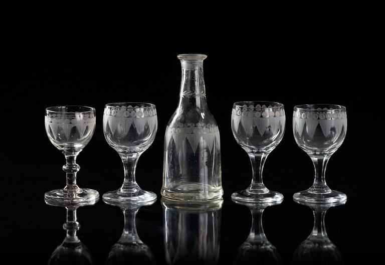 GLASSERVISDELAR, 24 st, 1800-tal.