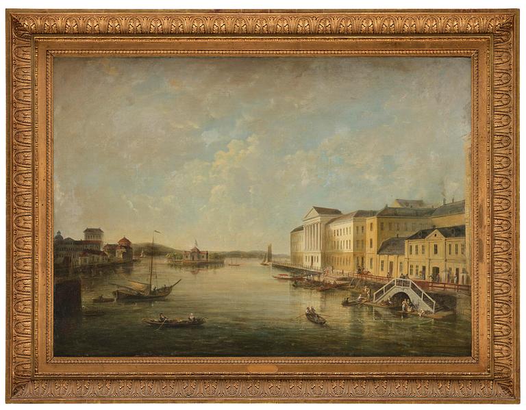 Elias Martin, "Norrström with the Bondeska Palace, Stockholm".