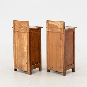 Pair of bedside tables, first half of the 20th century.