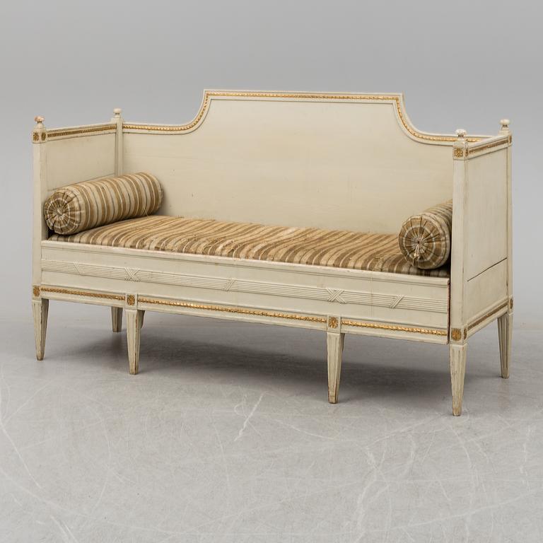 An early 19th century Gustavian sofa.