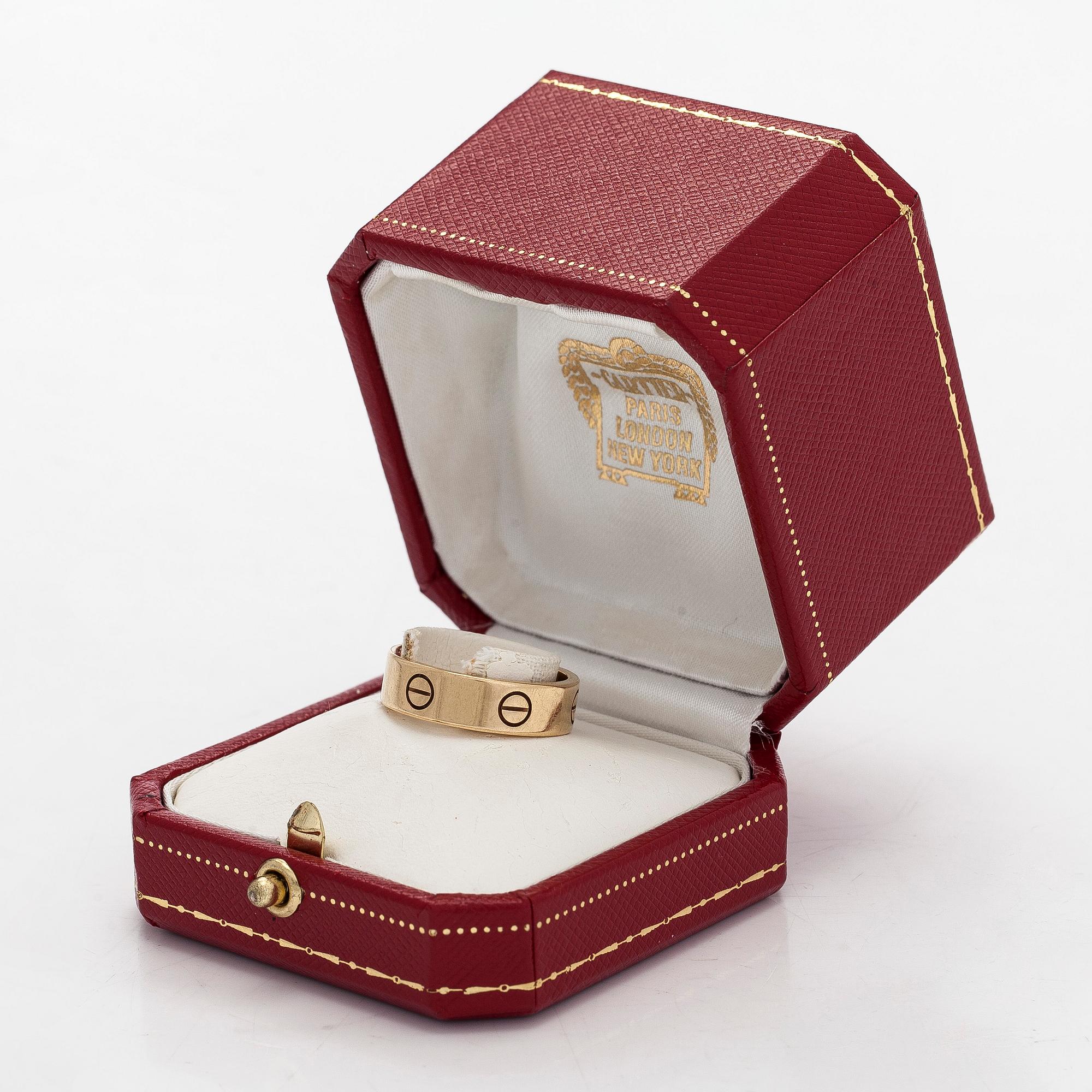 Cartier, sormus, "Love", 18K kultaa.