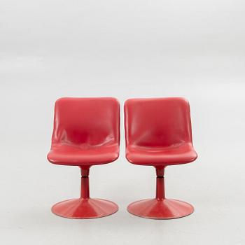 Yrjö Kukkapuro, bord och stolar, 4 st, "Saturnus", Haimi, Finland, 1970-tal.