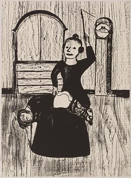 Lena Cronqvist, Utan titel, ur mappen: "August Strindberg, Ett Drömspel".