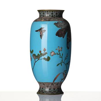 A Japanese cloisonné vase, first part of the 1900s.