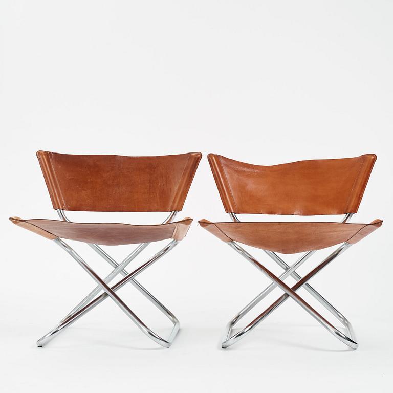 Erik Magnussen, fåtöljer, ett par, "Z-down chairs", Torben Ørskov, Danmark, ca 1968.