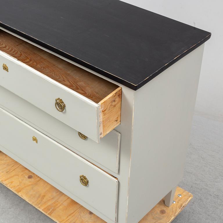 A 19th century chest of drawers.