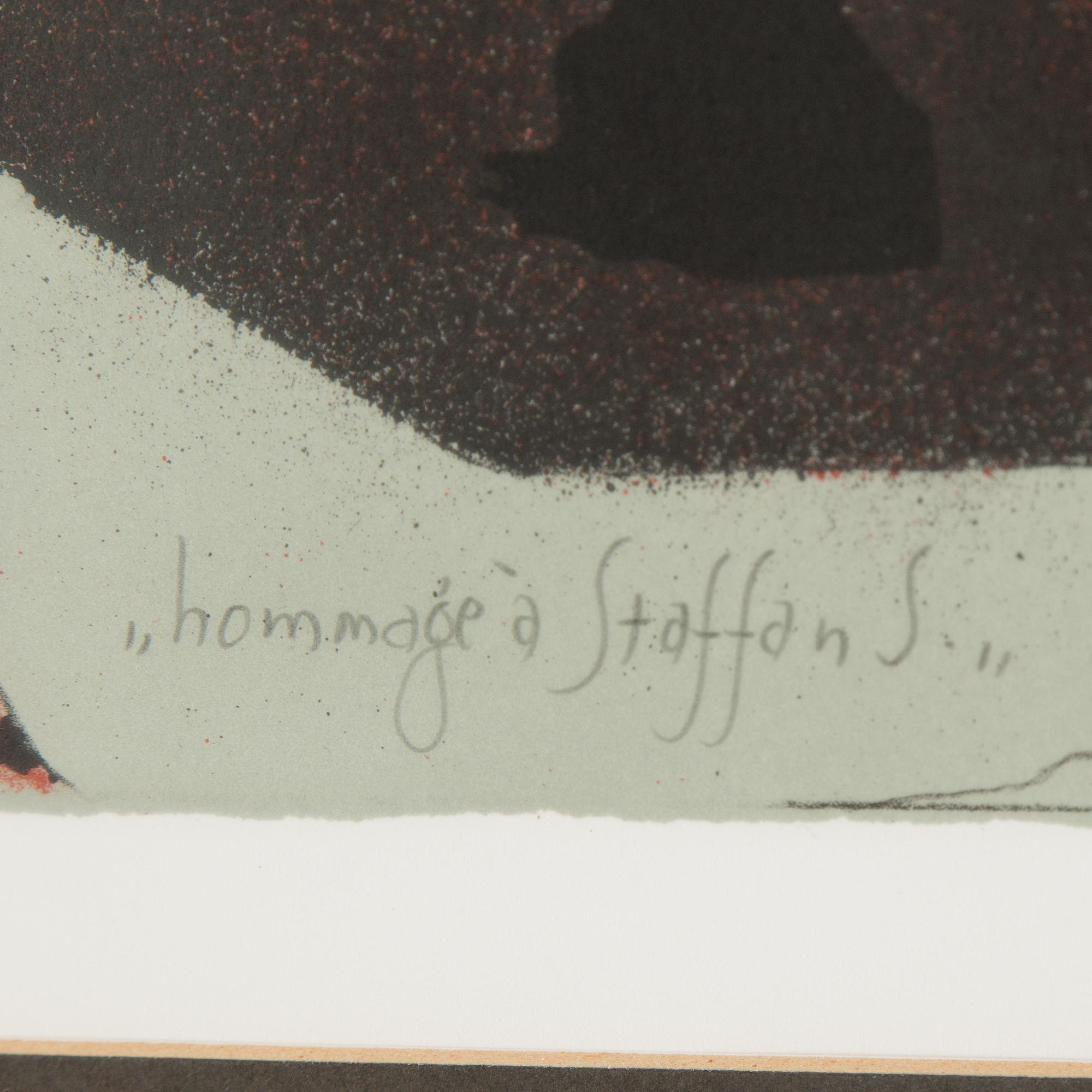 ARDY STRÜWER, litografi, signerad och daterad New York 1982,  numrerad 63/200.