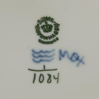 Servis 25 dlr Musselmalet Helblonde Royal Copenhagen Danmark 1900-talets senare del porslin.