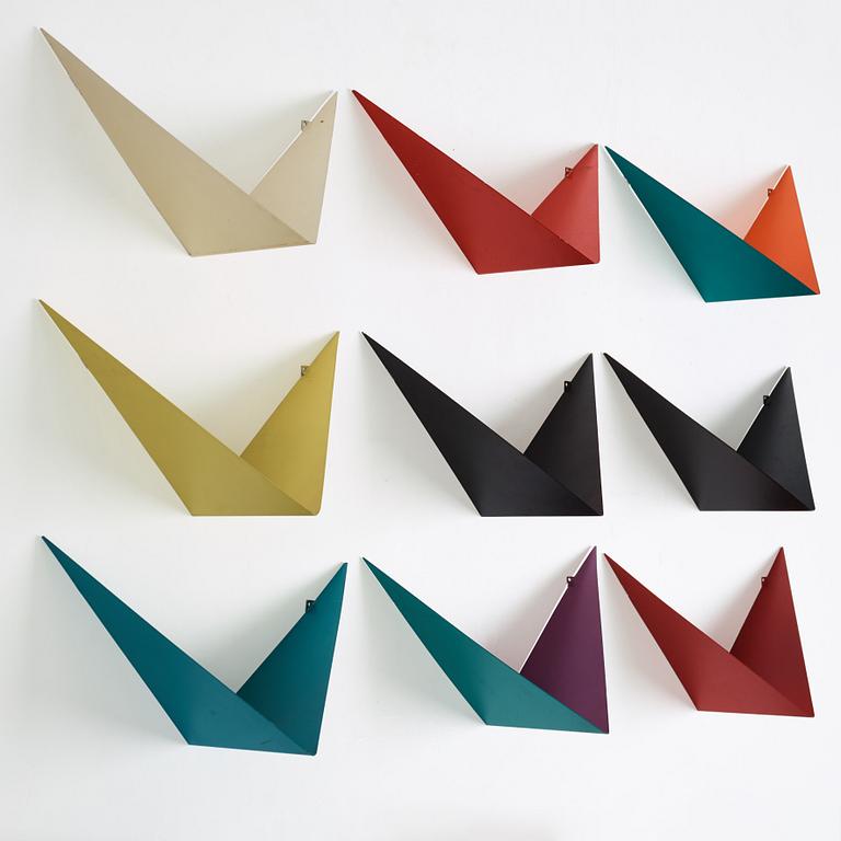 POUL CADOVIUS, "Butterfly" a set of 9 shelves, Danmark 1950-60's.