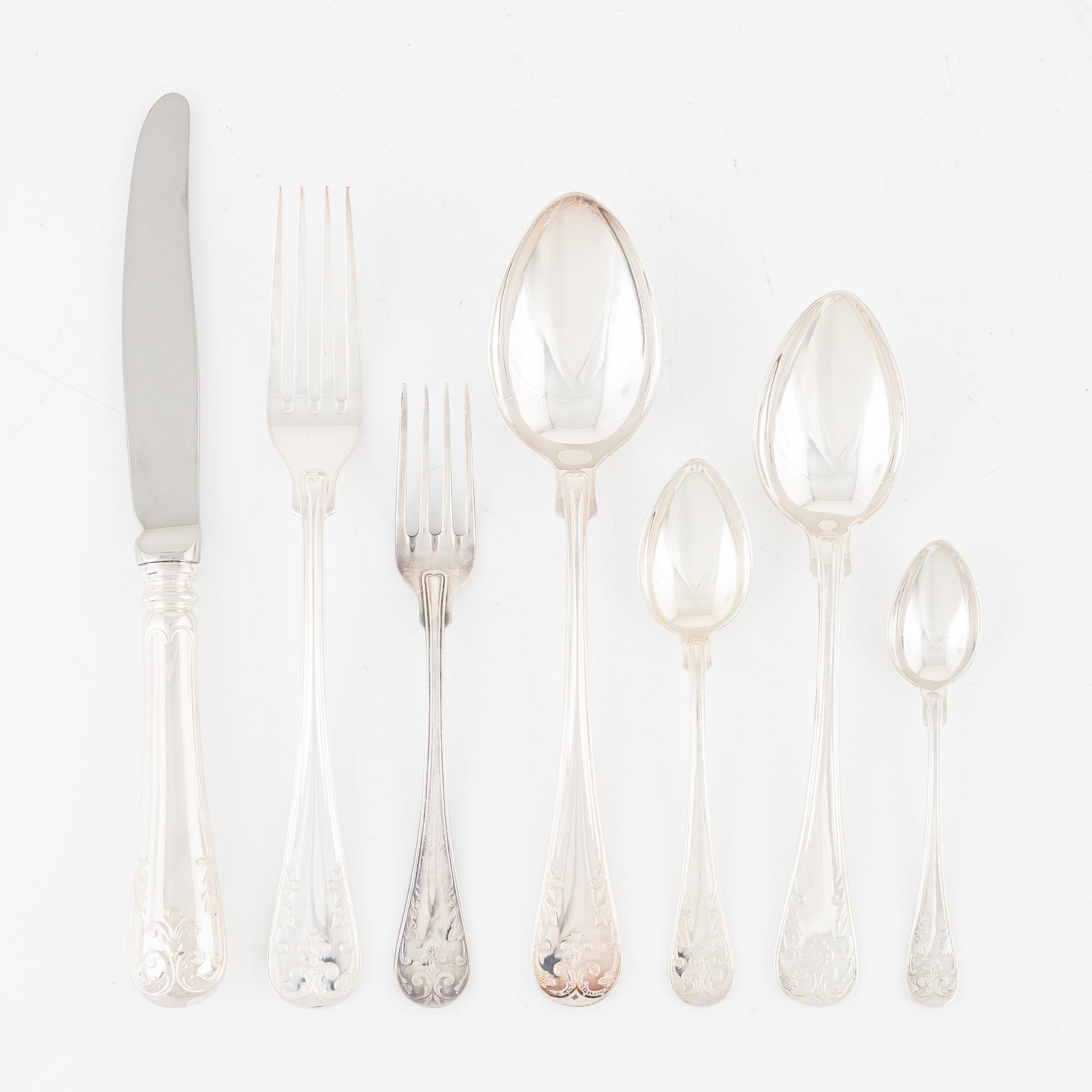 A 29-piece Swedish silver cutlery, including GAB Eskilstuna, 1994.
