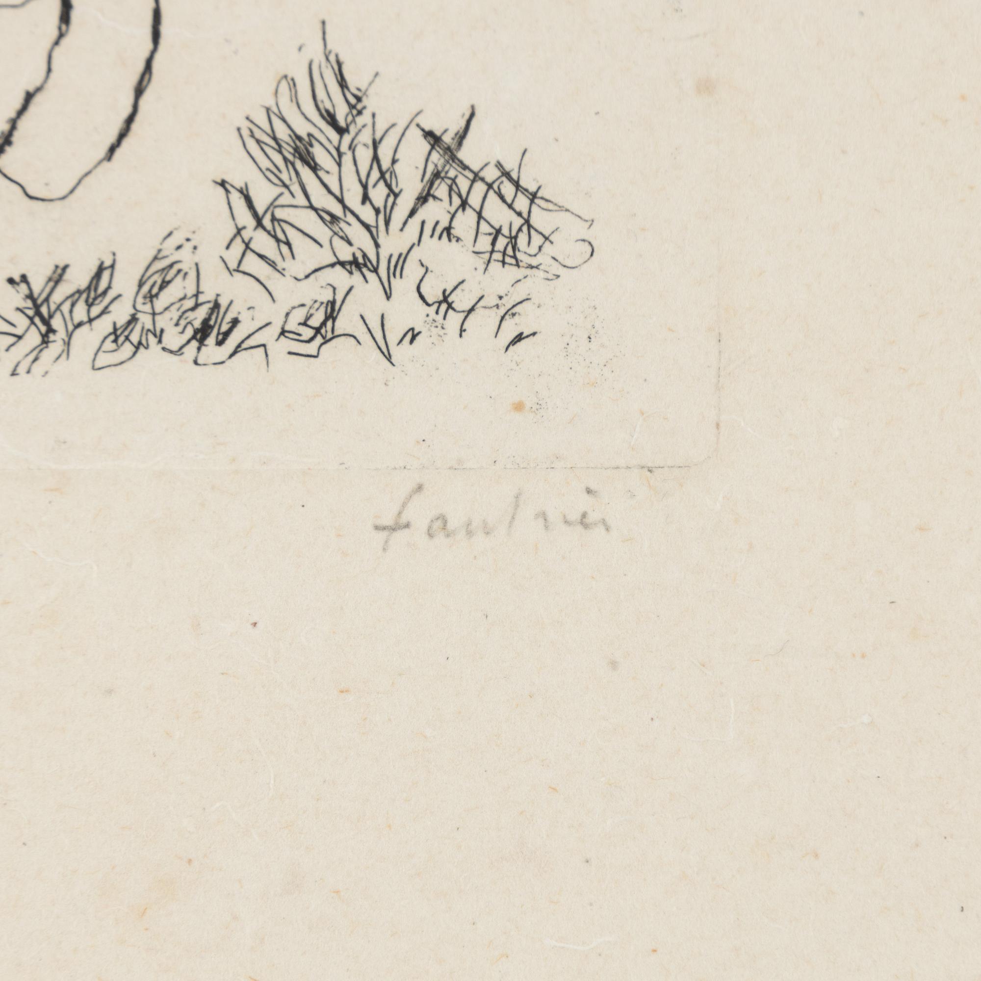 Jean Fautrier,  Figurkompositioner, 2 st.