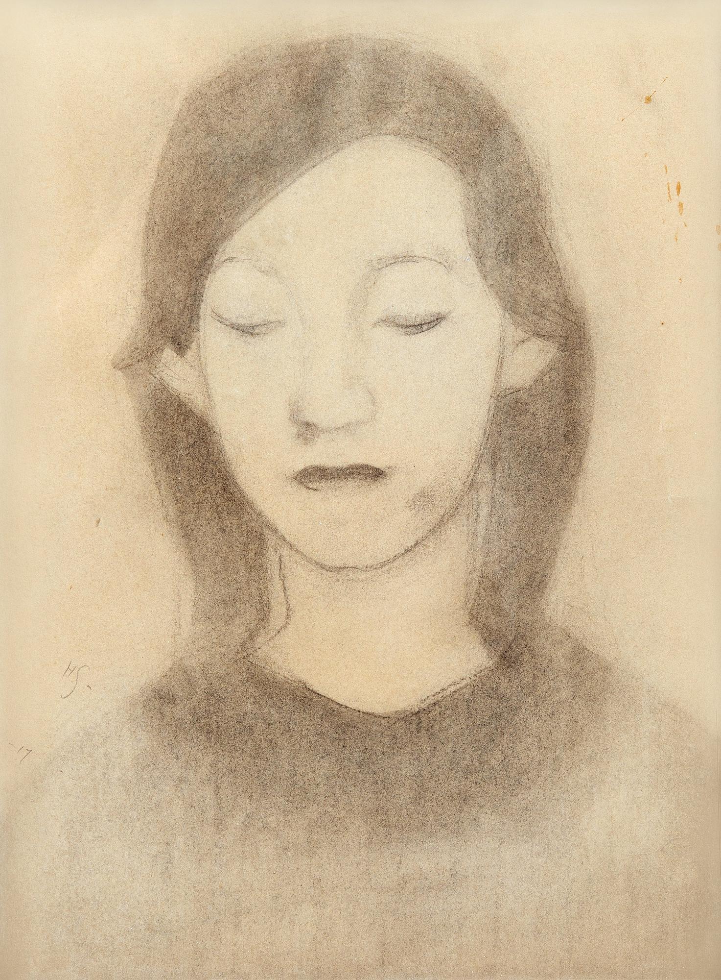 Helene Schjerfbeck, "HYVINKÄÄN TYTTÖ".