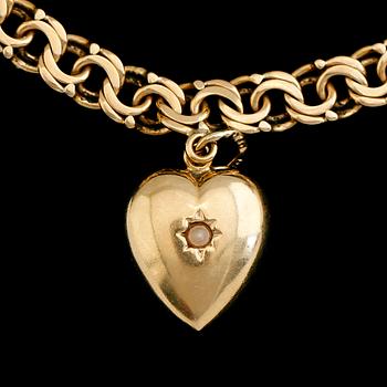 ARMBAND, 18 k guld, Bolidenguld, JP Stockholm 1948. Vikt 12,6 g.