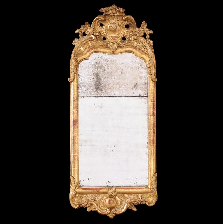 A Swedish Rococo 18th century mirror.