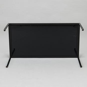 A black glass coffee table, second half of the 20th century.