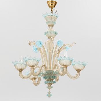 A Venetian style chandelier, mid-20th Century.