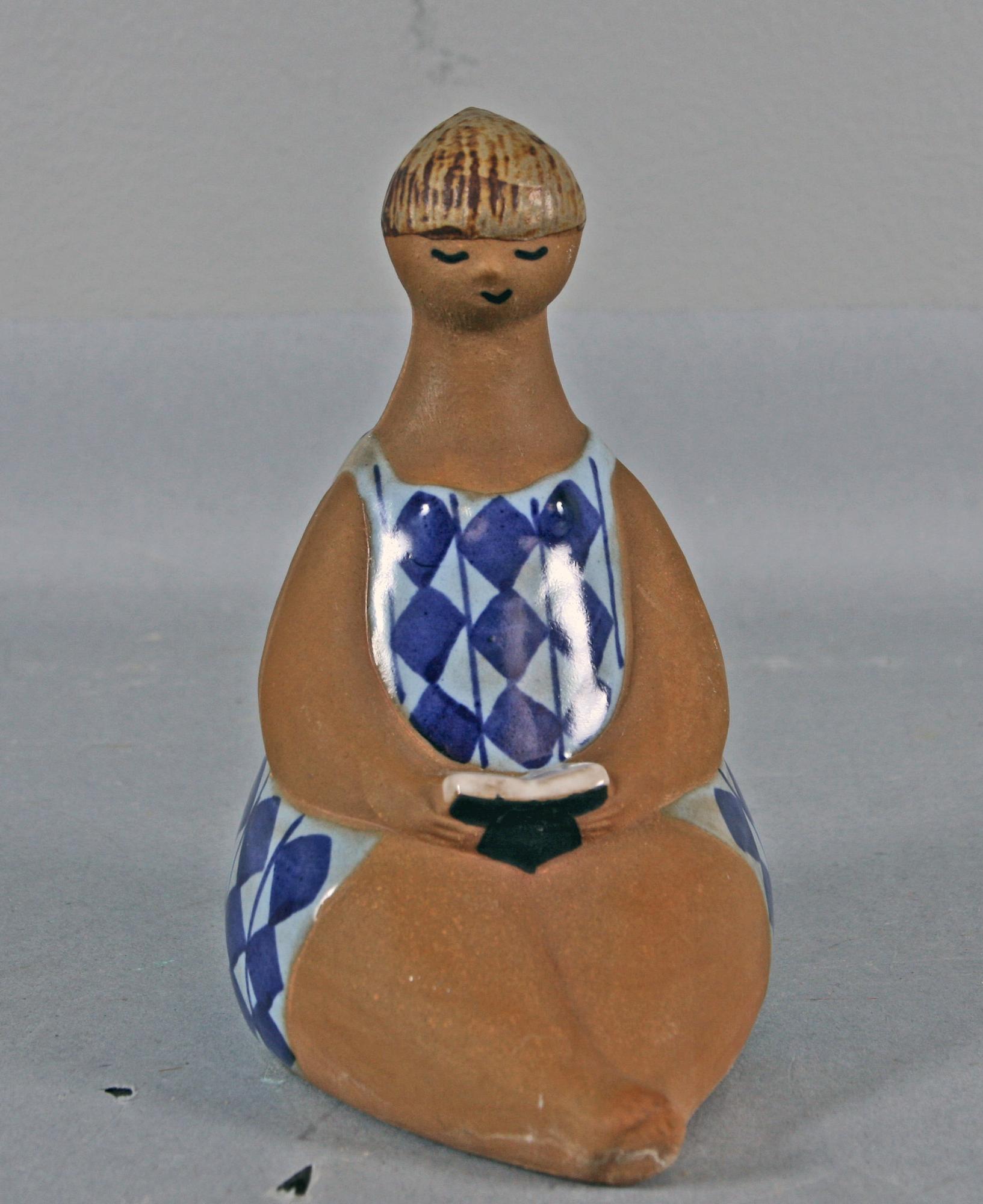 FIGURIN, stengods. "Amalia", Lisa Larson, Gustafsberg.