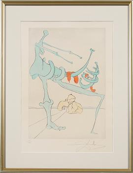 SALVADOR DALI, litografi, signerad och numrerad 15/300.
